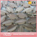 Special color hearted shape decorative sewing acrylic stones for clothing